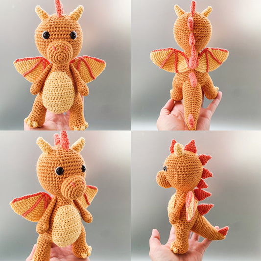 Amigurumi pattern dragon